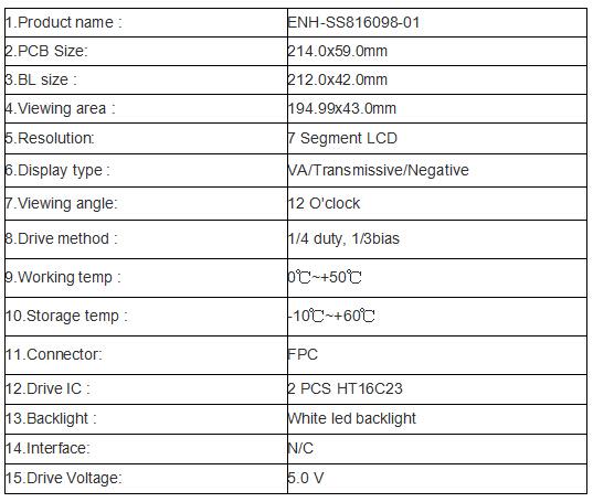 SONRAÍOCHT SPECIFICATION